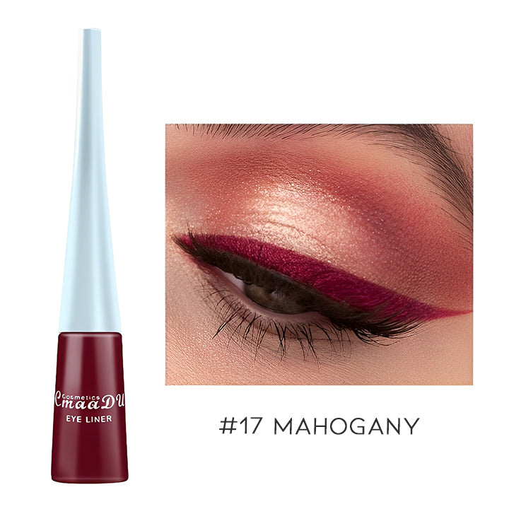 Super Pigmented Color Liquid Eyeliner Make-up Every Day And Night #17 Mahogany 1 pc 