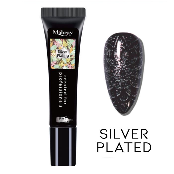 Nail Stamp Art Nail Polishes Every Day And Night Silver Plated 