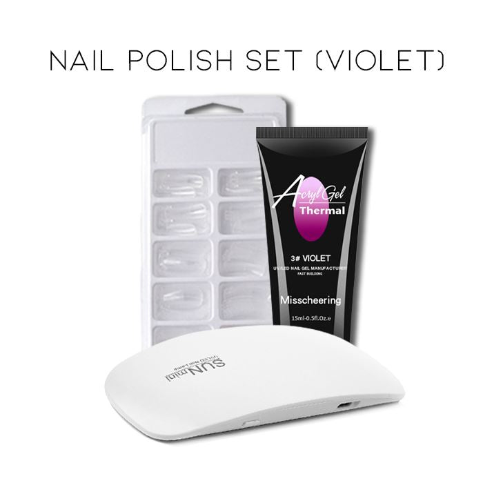 Thermal Changing Gel Nail Polish Set Every Day And Night Nail Set Polish (Violet) 
