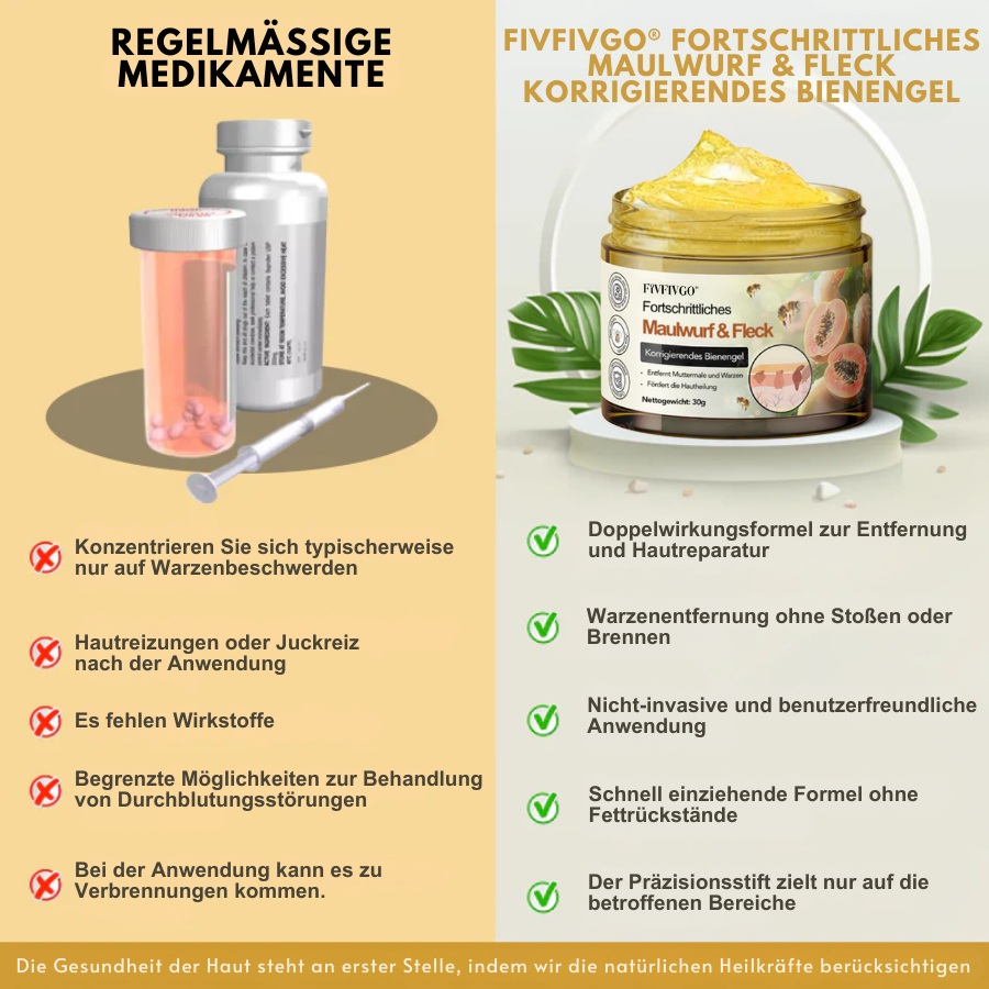 Fivfivgo® Fortschrittliches Maulwurf & Fleck Korrigierendes Bienengel