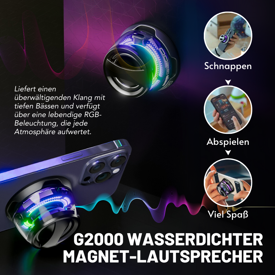 G2000 Wasserdichter Magnet-Lautsprecher