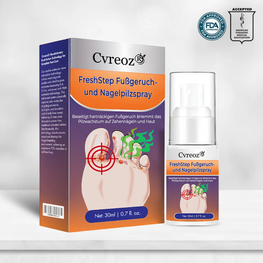 Cvreoz® FreshStep Fußgeruch- und Nagelpilzspray