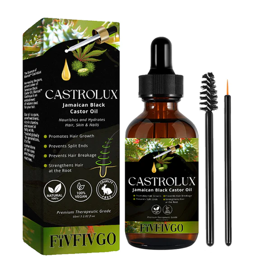 Fivfivgo™ CastroLux Huile de ricin noire de Jamaïque