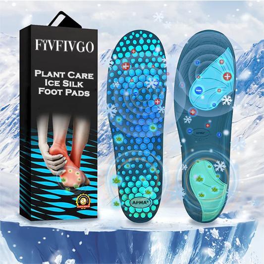 Coussinets pour les pieds en soie glacée Fivfivgo™ Plant Care