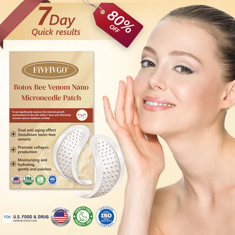 Fivfivgo® Botox Bee Venom Microneedle Patch (Painless, Long-Lasting Treatment for Stubborn Wrinkles and Skin Concerns)