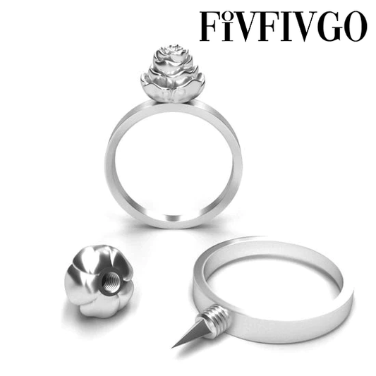 Fivfivgo™ Anneau d'autodéfense avec pointes