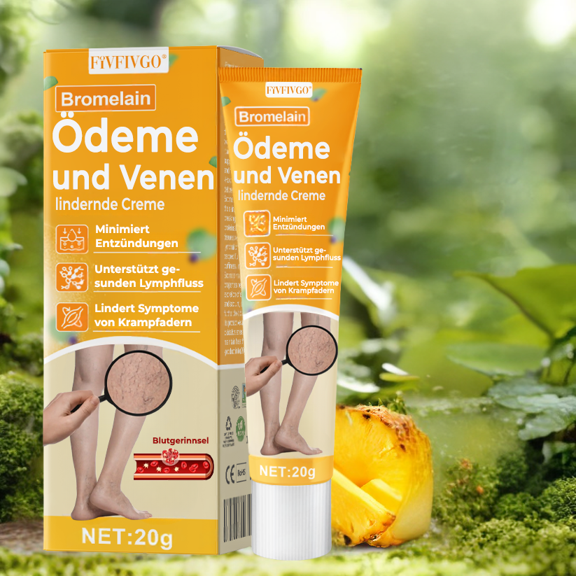 Fivfivgo® Bromelain Ödeme und Venen lindernde Creme