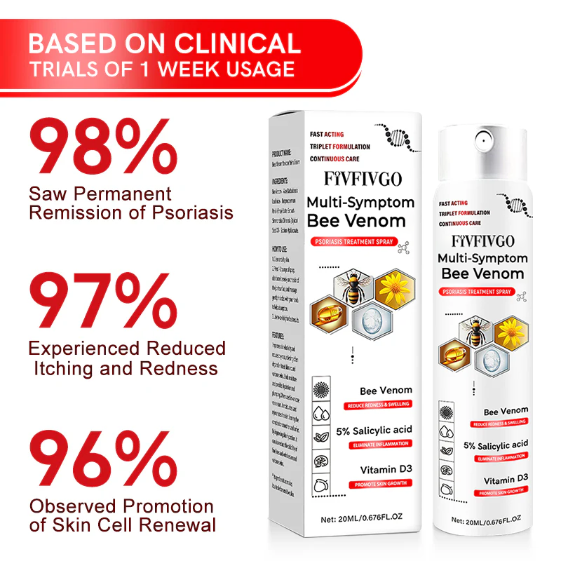 Fivfivgo™ Spray zur Behandlung von Bienengift-Psoriasis mit mehreren Symptomen