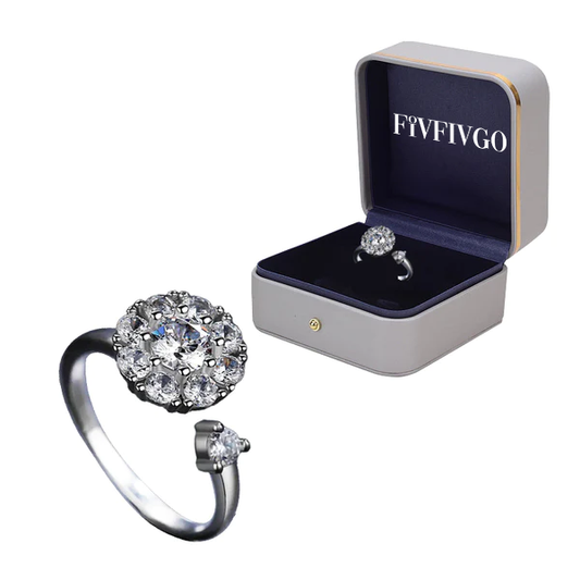Fivfivgo™ Ring mit weißem Kristall