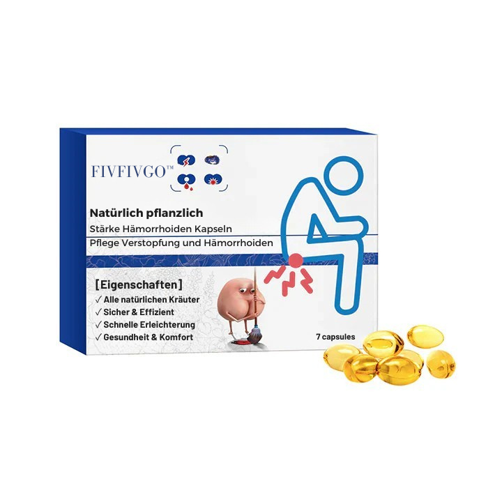 Fivfivgo™ Natürliche pflanzliche Stärke Hämorrhoiden-Kapseln