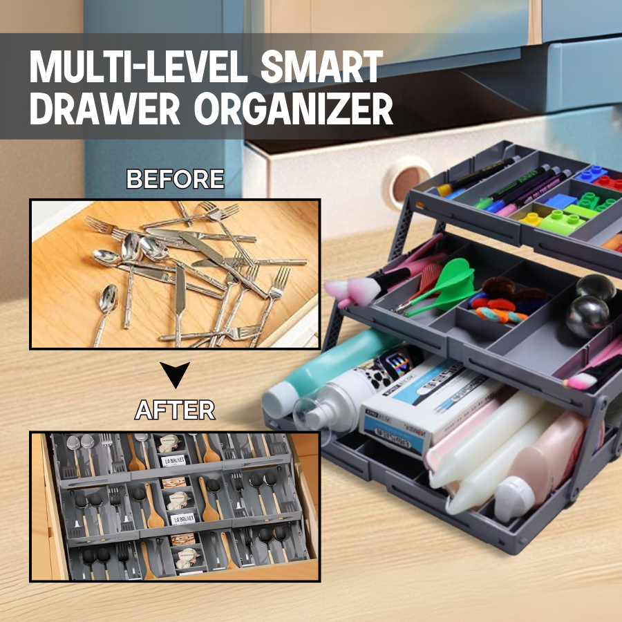 Multi-Level Smart Drawer Organizer