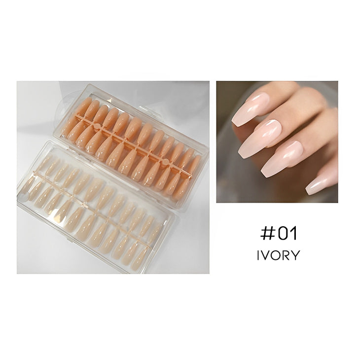 Natural Nude Color False Nail Nail Every Day And Night 