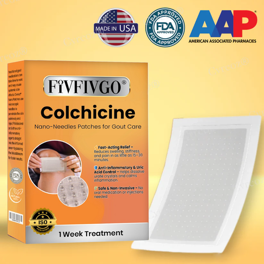 Fivfivgo® Colchicine Nano-Needles Patches for Gout Care