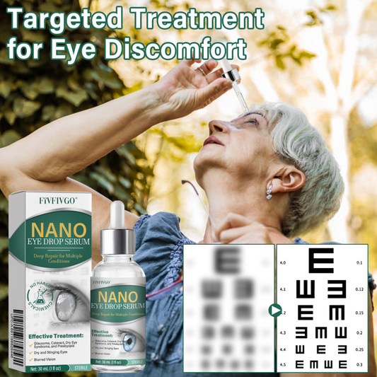 Fivfivgo® Nano Eye Drops Serum 👩‍⚕️ Royal College of Ophthalmologists Recommended (Suitable for presbyopia, dry eye syndrome, glaucoma, and cataracts)