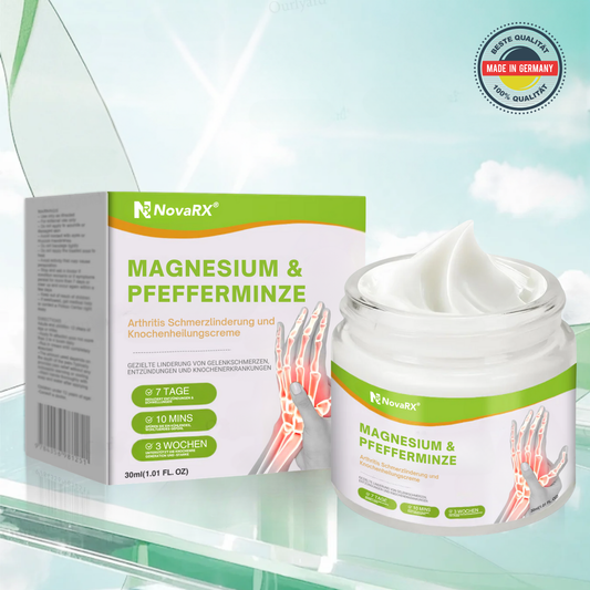 NovaRX® Magnesium & Pfefferminze Arthritis Schmerzlinderung und Knochenheilungscreme