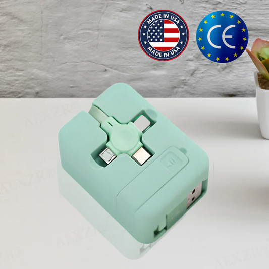 Three-in-One Charging Cable Roll