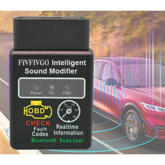 Fivfivgo™ Modificateur de son de voiture intelligent et détecteur de défauts