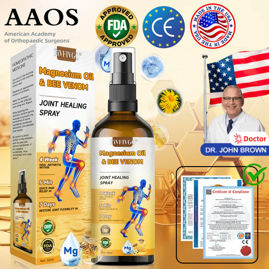 Fivfivgo™ Gelenkheilungsspray mit Magnesiumöl und Bienengift 👨‍⚕️ Empfohlen von der American Academy of Orthopaedic Surgeons (AAOS)