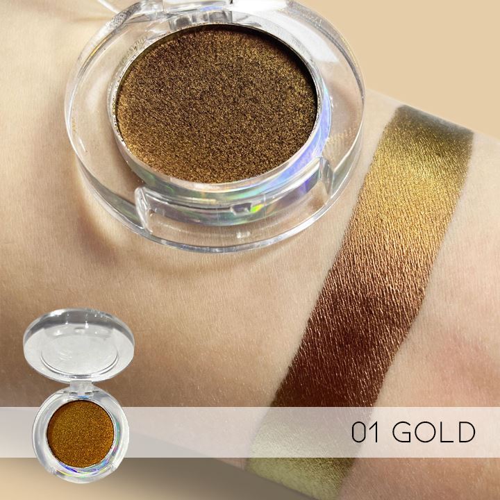 Color Reflect Multichrome Glitter Pressed Eyeshadow Make-up Every Day And Night 01 Gold 2PCS (32% OFF) $17 Each 