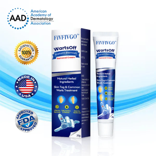 Fivfivgo™ WartsOff Instant Blemish Removal Cream👩‍⚕️USA Dermatology Association (AADA) Approved (Skin Tags, Warts, Dark Spots Removal)