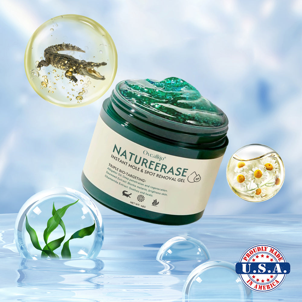 ✅ Official Store: Oveallgo® NatureErase Instant Alligator Oil Mole & Spot Removal Premium Gel