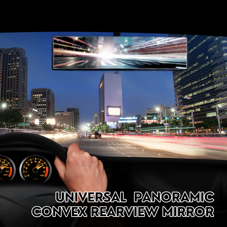 Universal 11.81 Inch Panoramic Convex Rearview Mirror