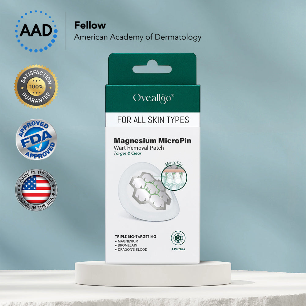 ✅Official Store: Oveallgo® Magnesium MicroPin Target & Clear Wart Removal Patch