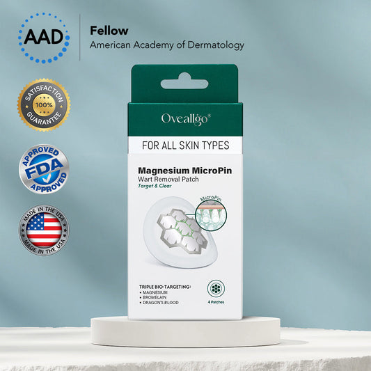 ✅Official Store: Oveallgo® Magnesium MicroPin Target & Clear Wart Removal Patch