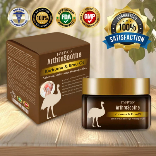 Fivfivgo® ArthroSoothe Kurkuma & Emuöl Schmerzlinderungs-Massagegel