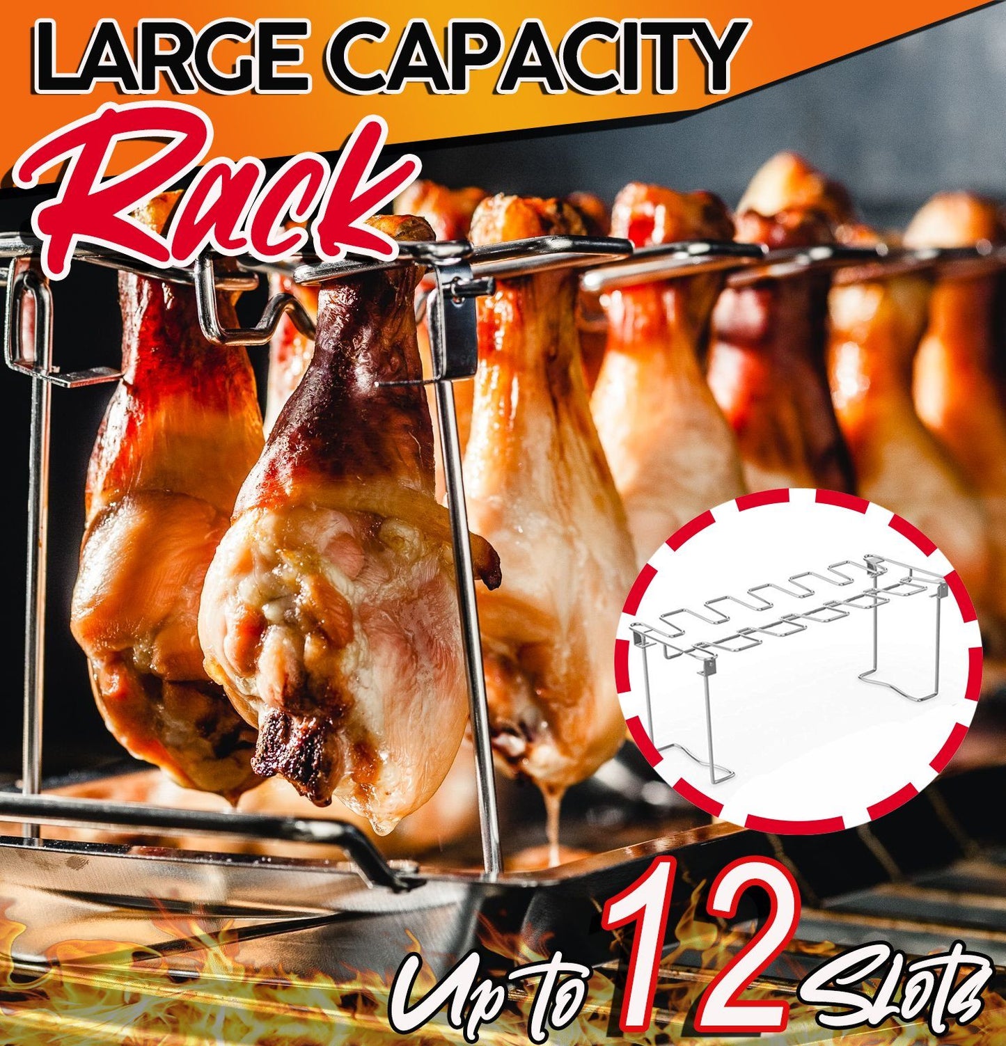 Roasted Chicken Rack Holder