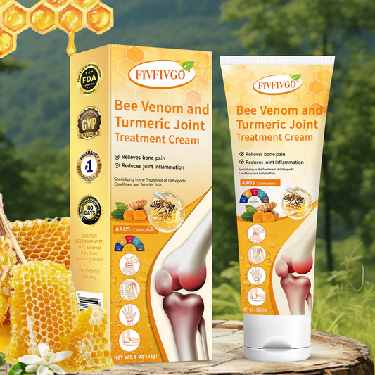 Fivfivgo™ Bee Venom and Turmeric Joint Treatment Cream (Specialized in relieving orthopedic discomfort and arthritis pain)