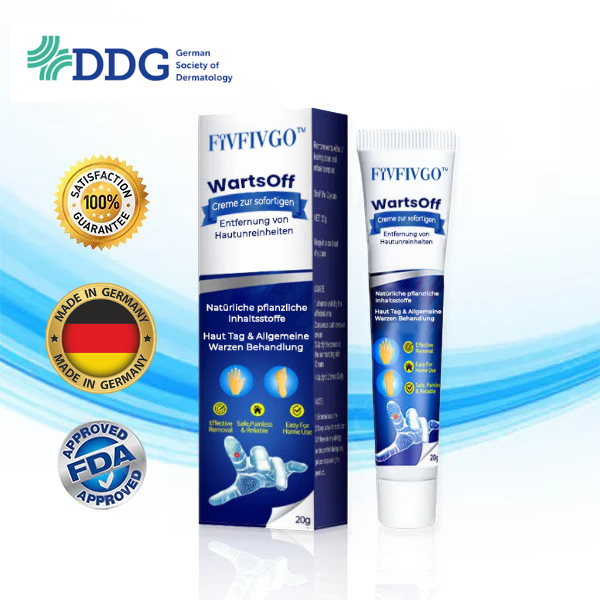 Fivfivgo™ WartsOff Creme zur sofortigen Entfernung von Hautunreinheiten👩‍⚕️Deutsche Dermatologische Gesellschaft (AADA) zugelassen (Entfernung von Hautanhängseln, Warzen und dunklen Flecken)