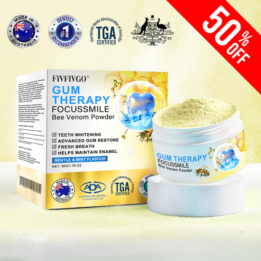 💛Official Store: Fivfivgo™ FocusSmile Bee Venom Treatment Oral Powder🦷TGA-Certified