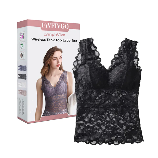 Fivfivgo™ LymphVive Wireless Tank Top Lace Bra