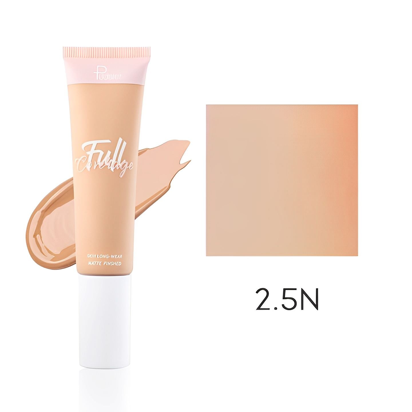 12HRS Full Coverage Oil Control Foundation Make-up Every Day And Night 2.5N 