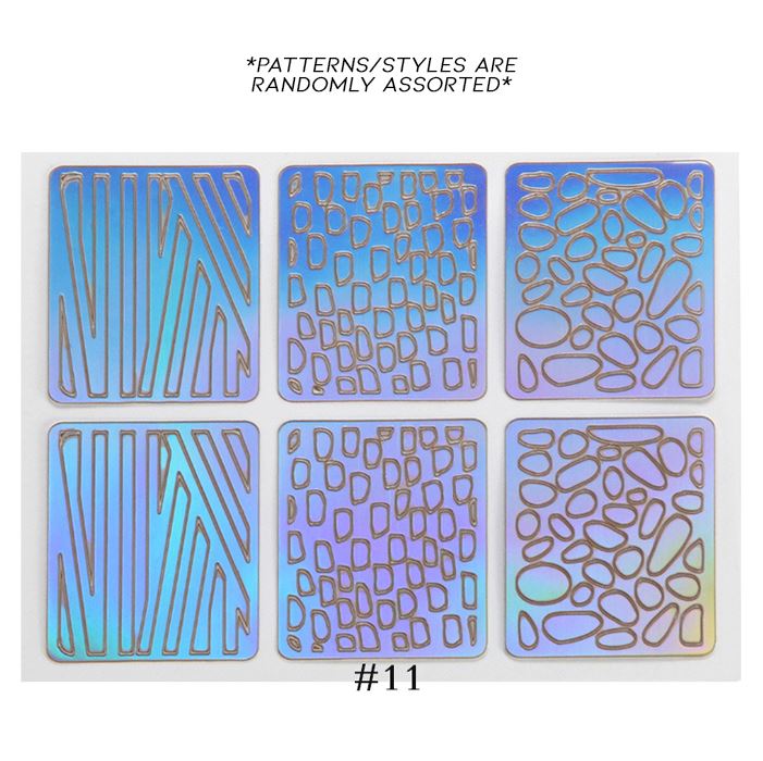 Hollow Nail Art Sticker Nail Every Day And Night 