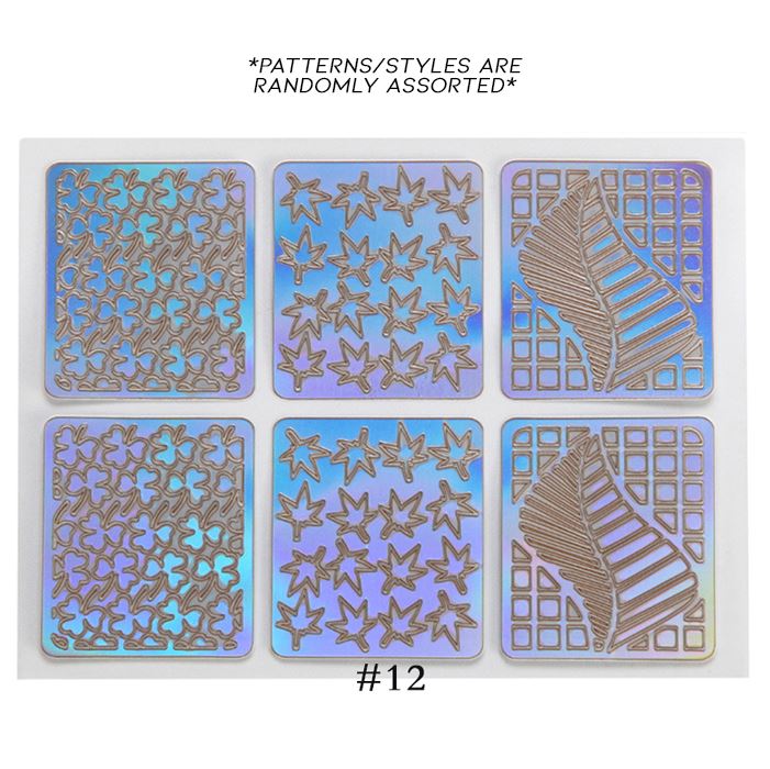 Hollow Nail Art Sticker Nail Every Day And Night 