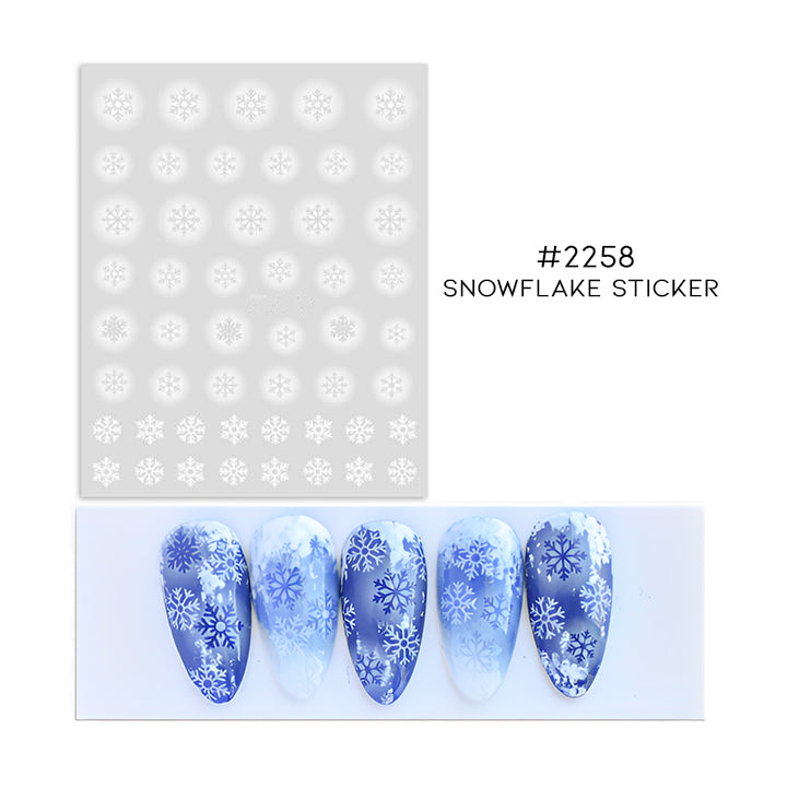 Christmas Snowflake Nail Sticker Set Nail Every Day And Night 