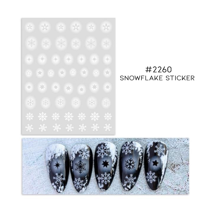 Christmas Snowflake Nail Sticker Set Nail Every Day And Night 