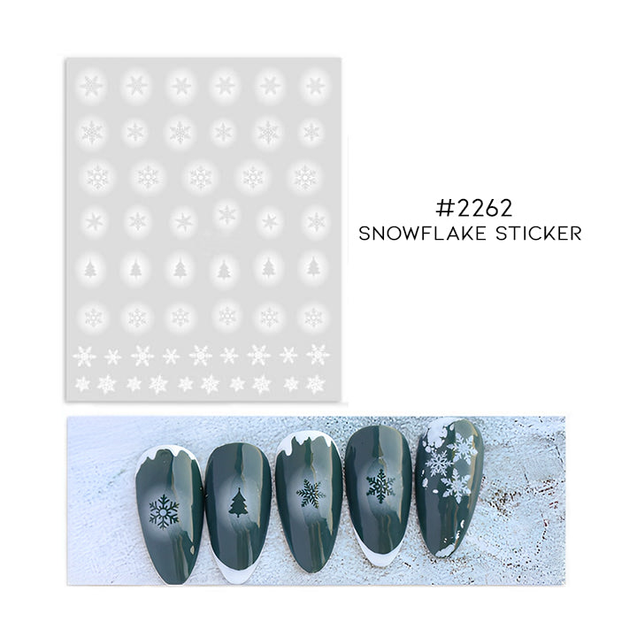 Christmas Snowflake Nail Sticker Set Nail Every Day And Night 