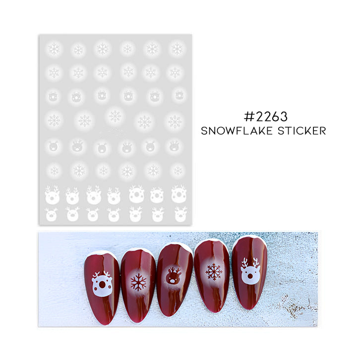 Christmas Snowflake Nail Sticker Set Nail Every Day And Night 