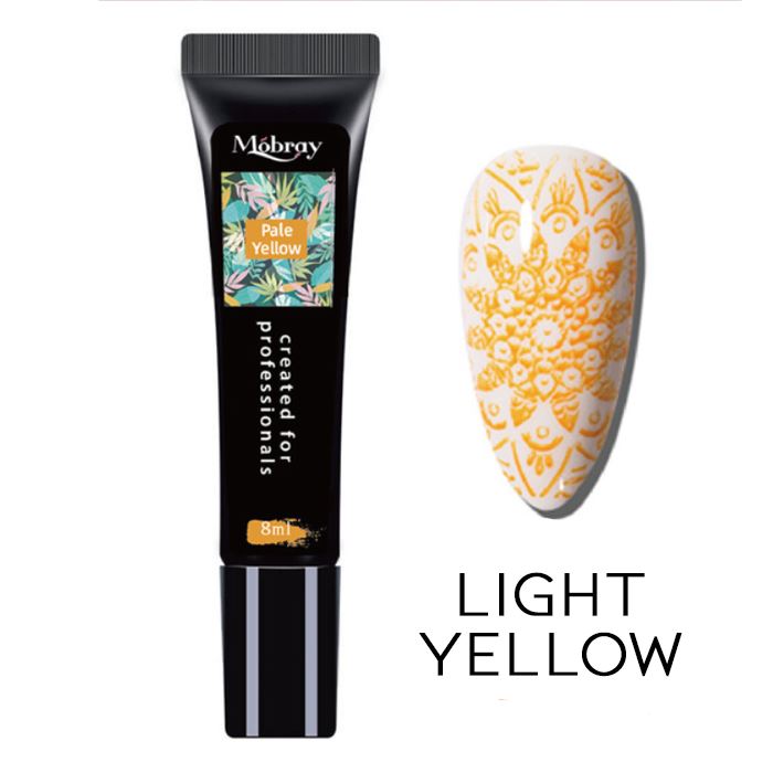 Nail Stamp Art Nail Polishes Every Day And Night Light Yellow 