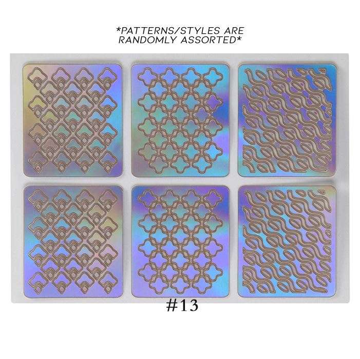 Hollow Nail Art Sticker Nail Every Day And Night 