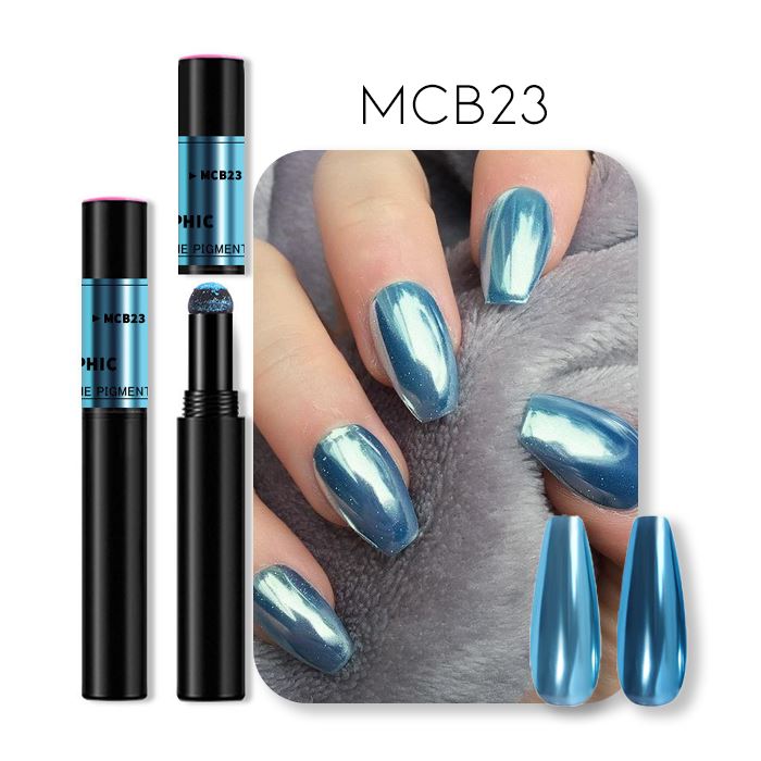 Mirror Chrome Powder Cushion Nail Every Day And Night MCB23 