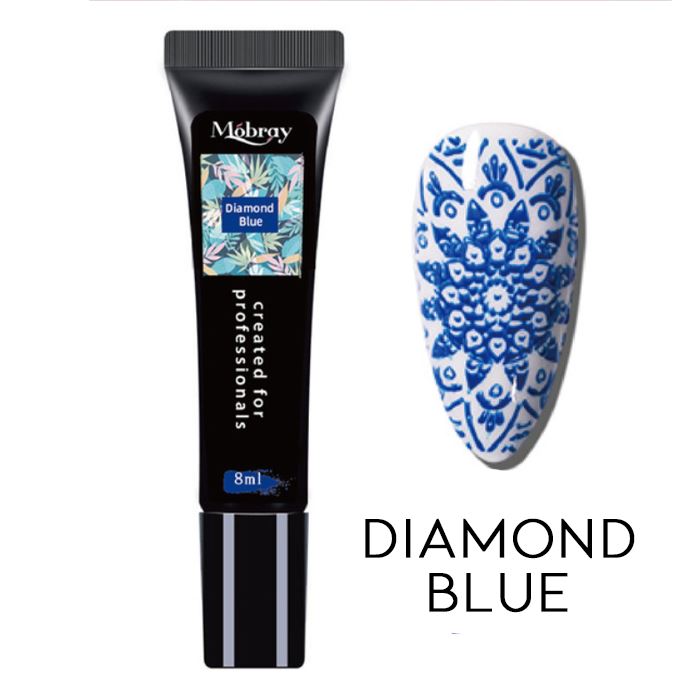 Nail Stamp Art Nail Polishes Every Day And Night Diamond Blue 