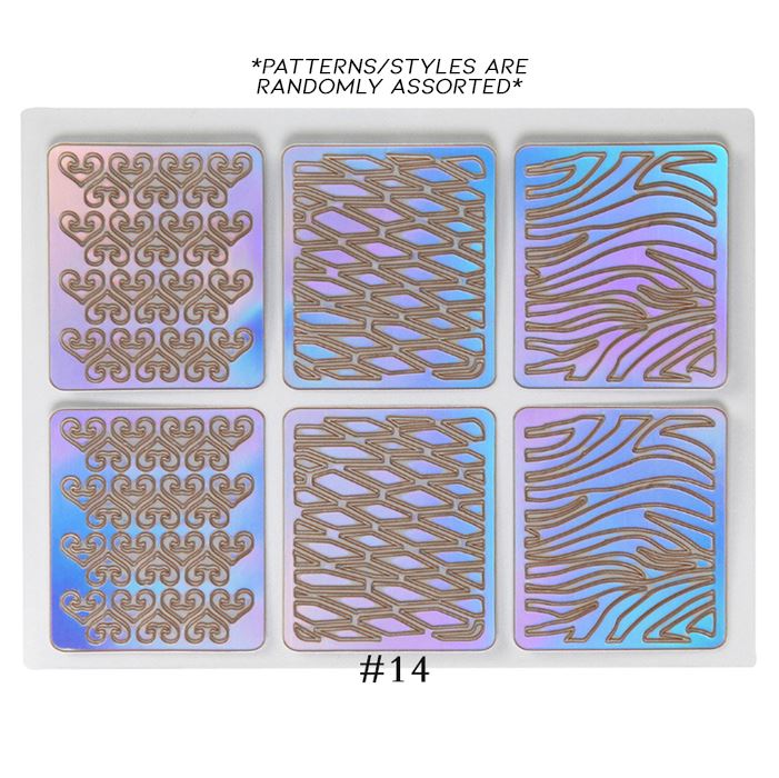 Hollow Nail Art Sticker Nail Every Day And Night 