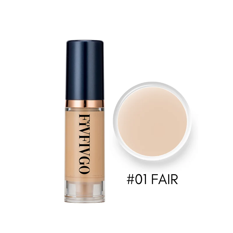 Fivfivgo™ Serum Foundation with Sensitive Skin Cream & Pro Angled Brush🎀