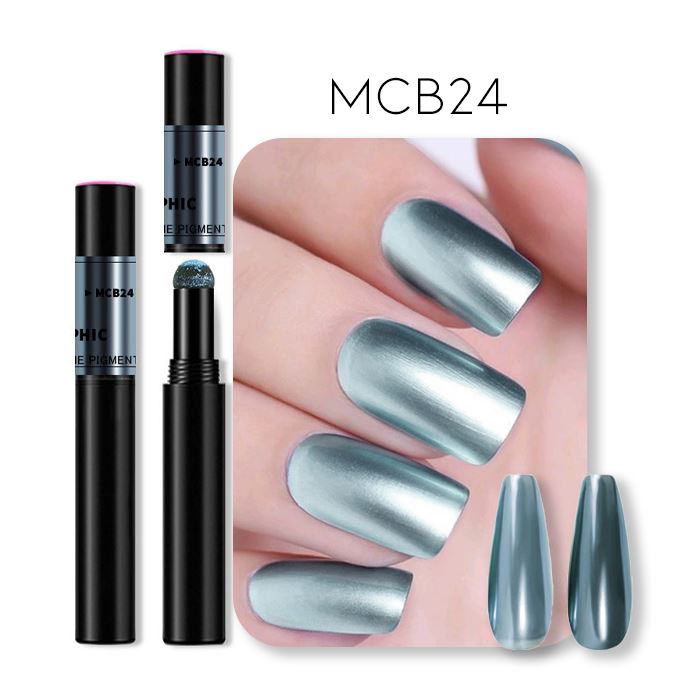 Mirror Chrome Powder Cushion Nail Every Day And Night MCB24 