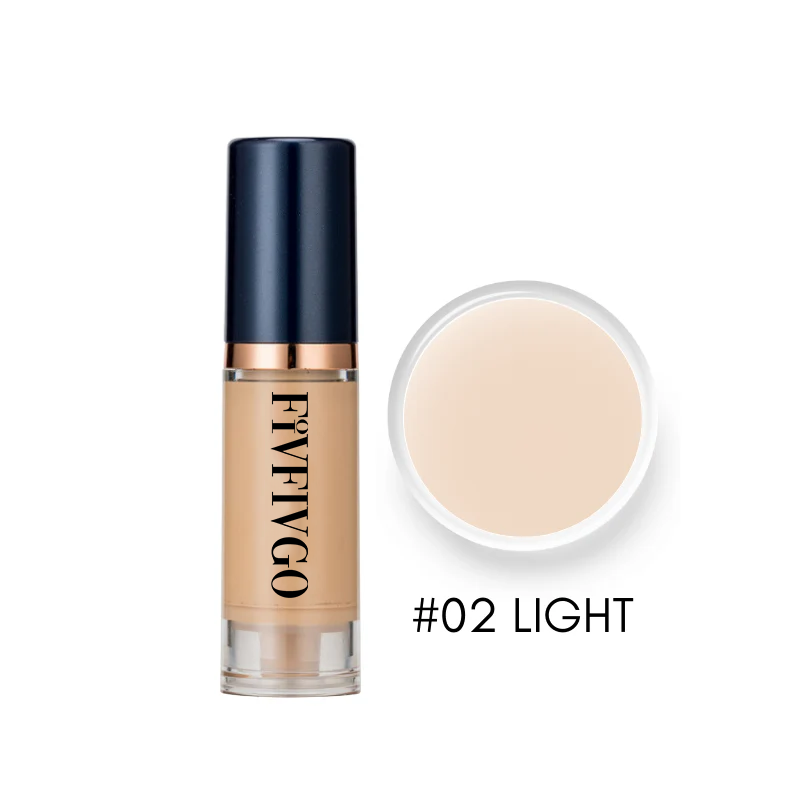 Fivfivgo™ Serum Foundation with Sensitive Skin Cream & Pro Angled Brush🎀