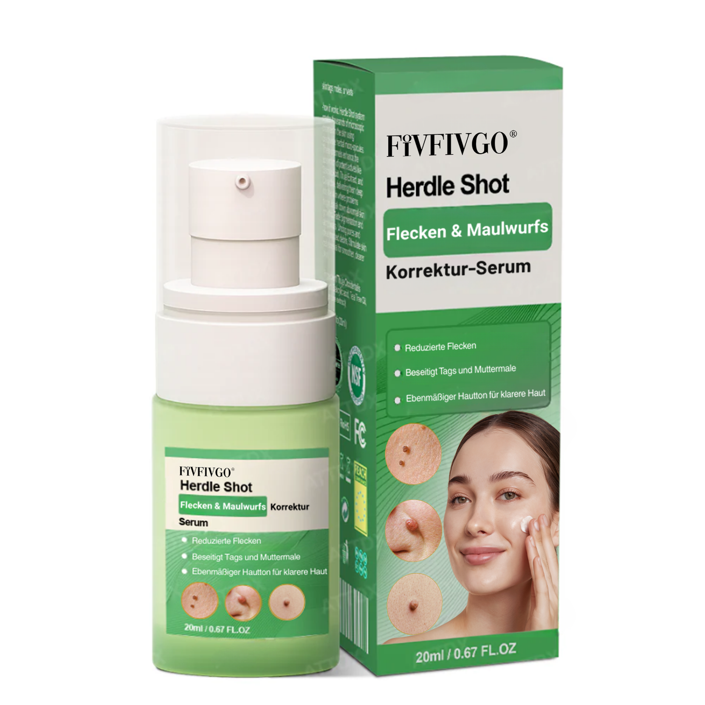 Fivfivgo® Herdle Shot Flecken- & Maulwurfskorrektur-Serum